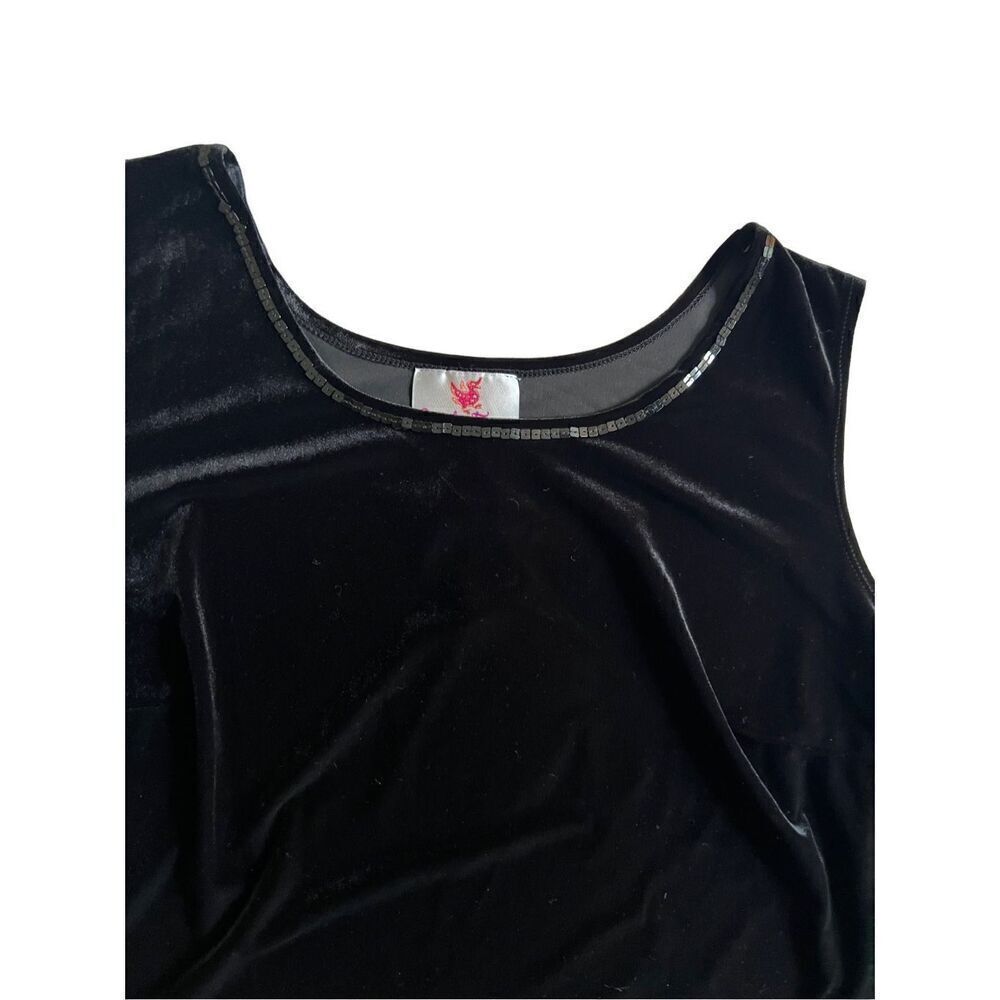 Quacker Factory Sequins Velour top Size 1X NWT - image 5